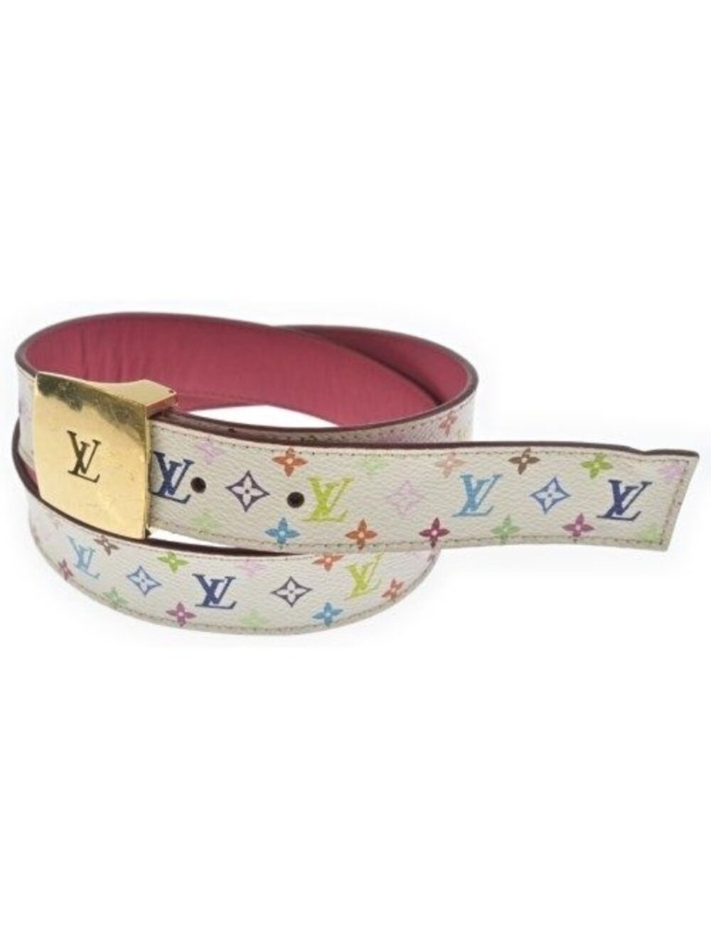 Louis Vuitton Monogram Multicolor Ceinture Carre 80 Belt